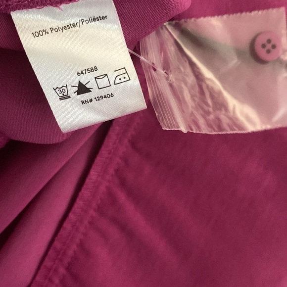 Venus Pink Elegant Magenta Women's Long Sleve Top Blouse size 10 - Picture 5 of 8